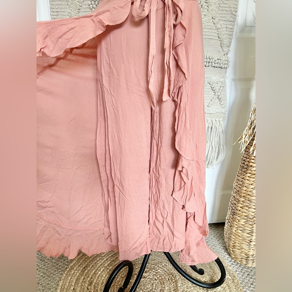 Free People Ruffle Skirt Flowy Pants - Picture 4 of 6